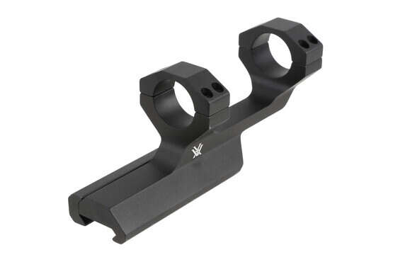 The Vortex Sport cantilever scope mount features 1 inch rings for most tube diameters